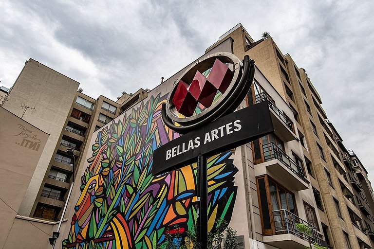 Luminoso y con AC: vista al Museo Bellas Artes