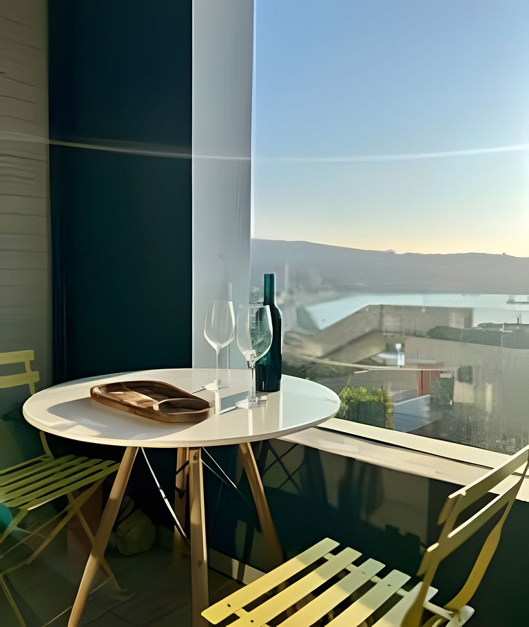 Valparaíso con vista a la bahía